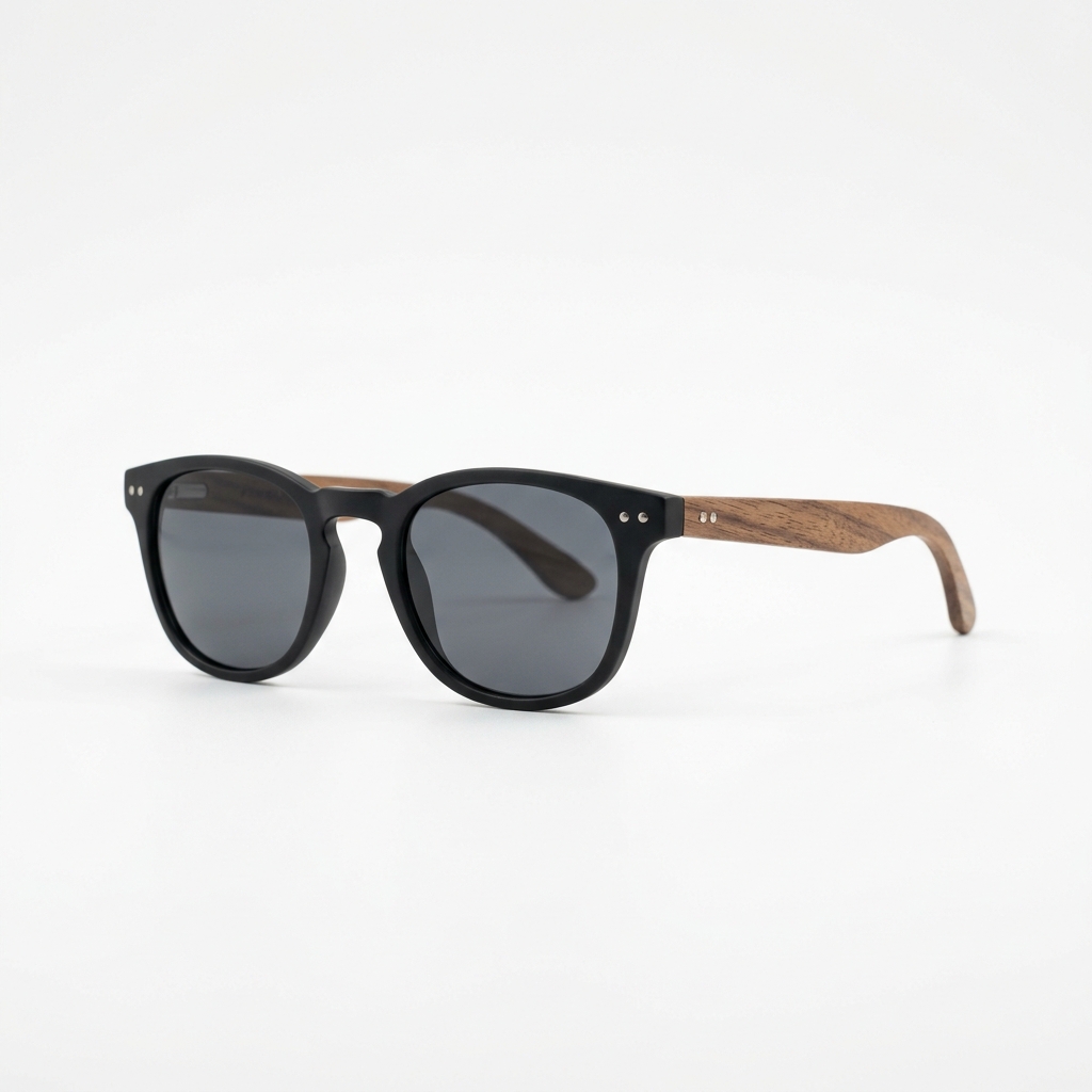 Unisex Zonnebril 'Retro Wood'