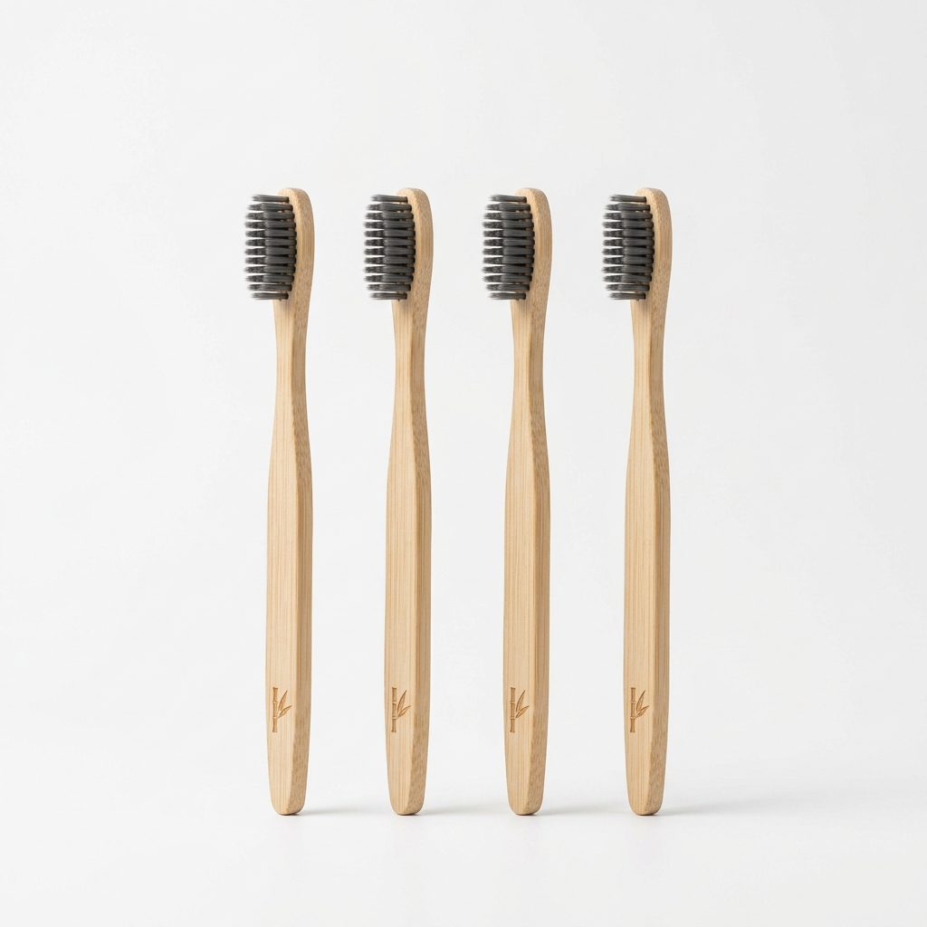Bamboe Tandenborstel Set (4 stuks)