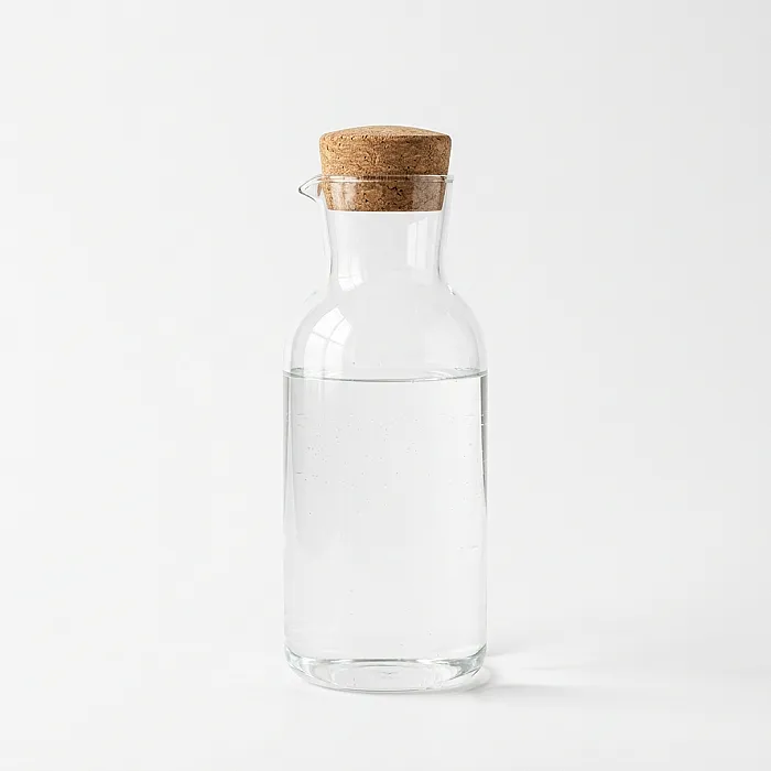 Glazen Waterkaraf met Kurken Dop