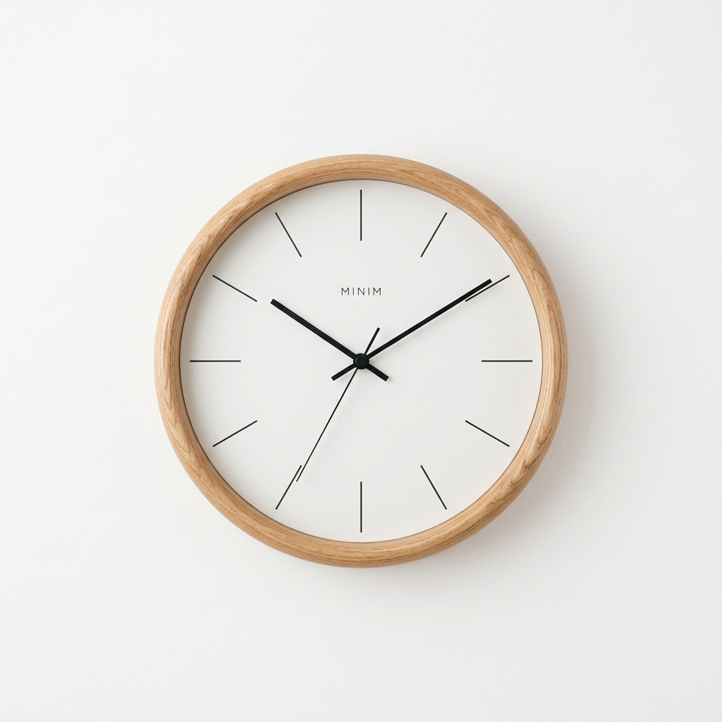 Minimalistische Wandklok