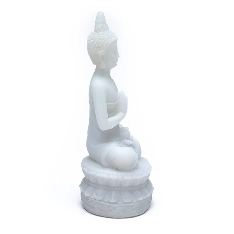 Boeddha van bescherming. 16 cm. Albast foto 3