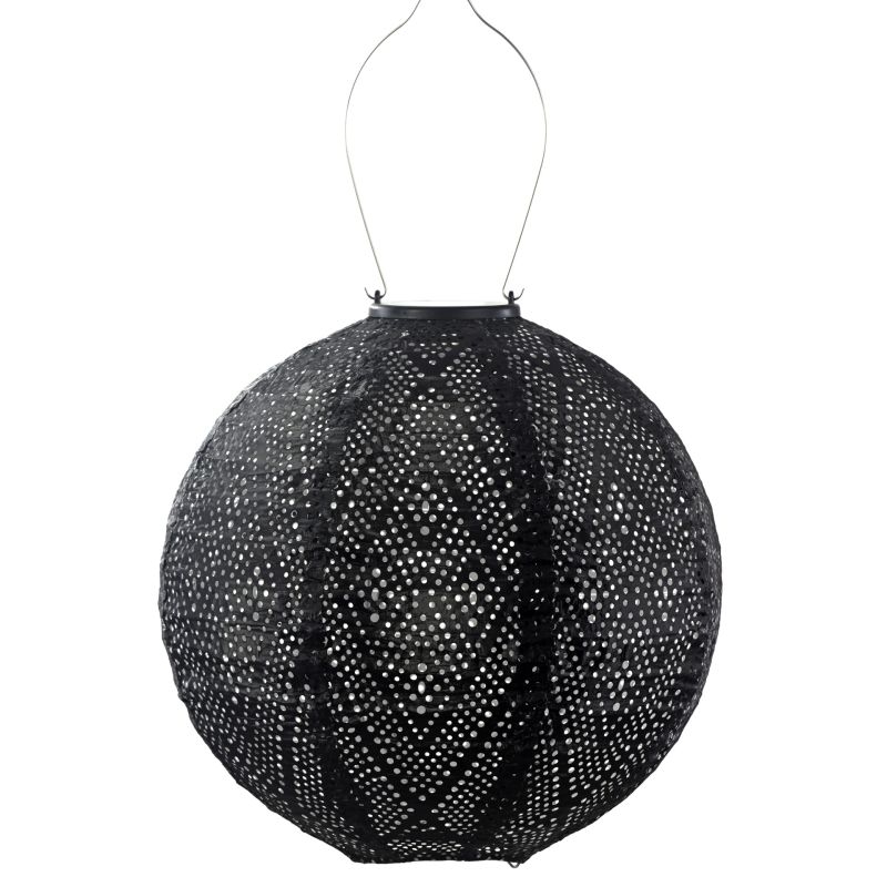Lumiz Solar Lampion Round 30 Ikat Black