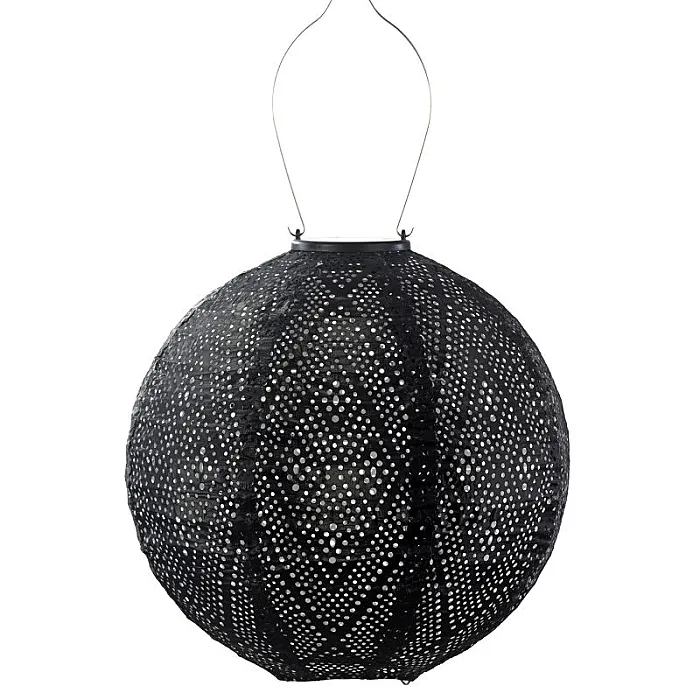 Lumiz Solar Lampion Round 30 Ikat Black