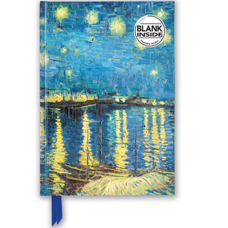 A5 Blank Hard cover Van GOGH Starry Night over the Rhone