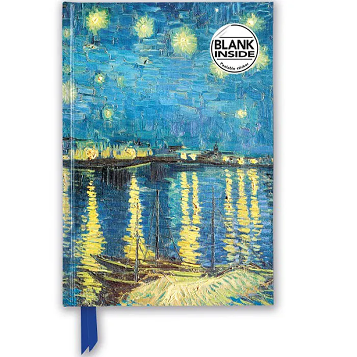 A5 Blank Hard cover Van GOGH Starry Night over the Rhone