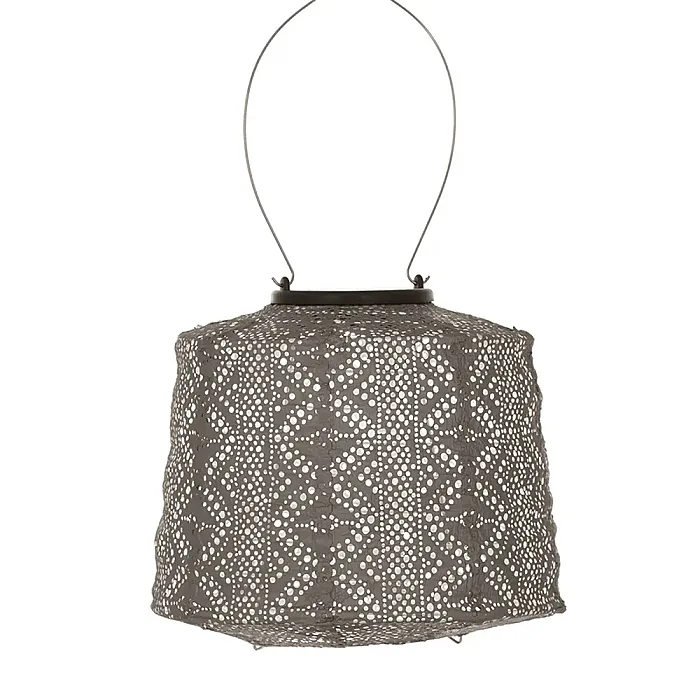 Lumiz Solar Lampion Lampshade 20 Lace Taupe