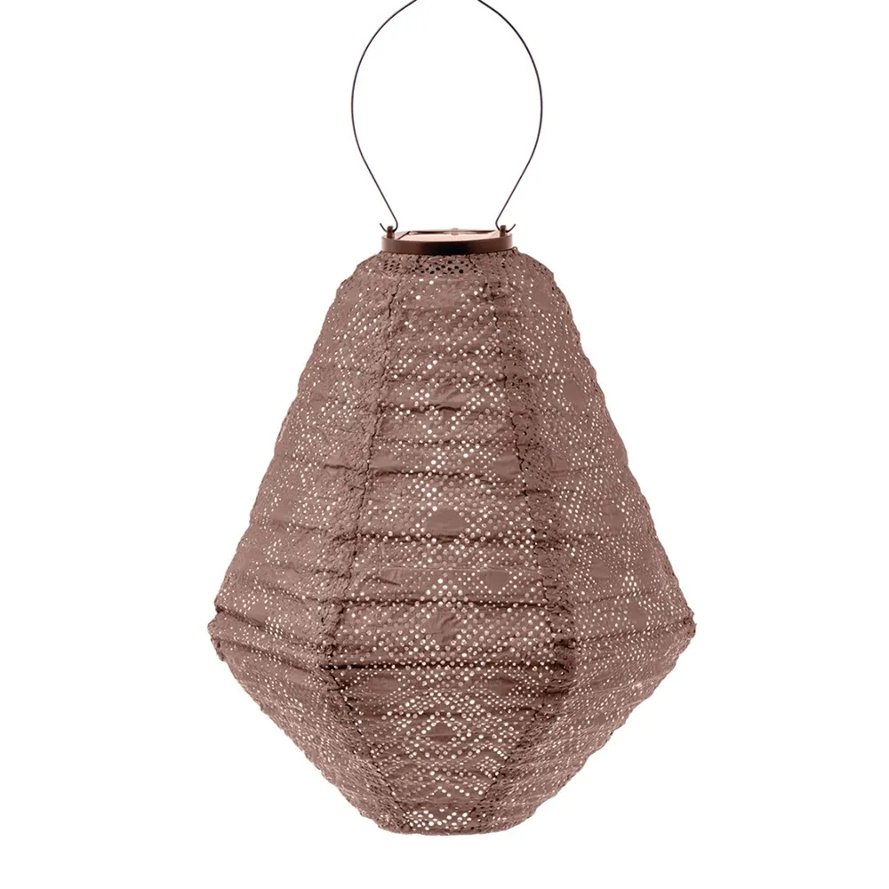 Lumiz Solar Lampion Can 30 Mosaic Mocha Mousse