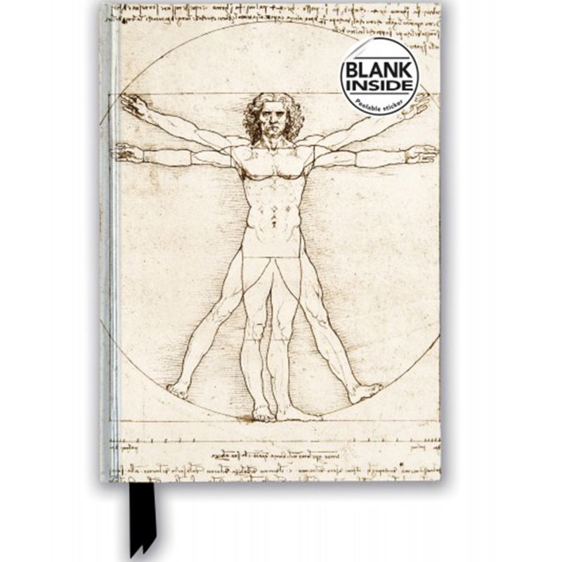 A5 Blank Hard cover Leonardo da Vinci: Vitruvian Man