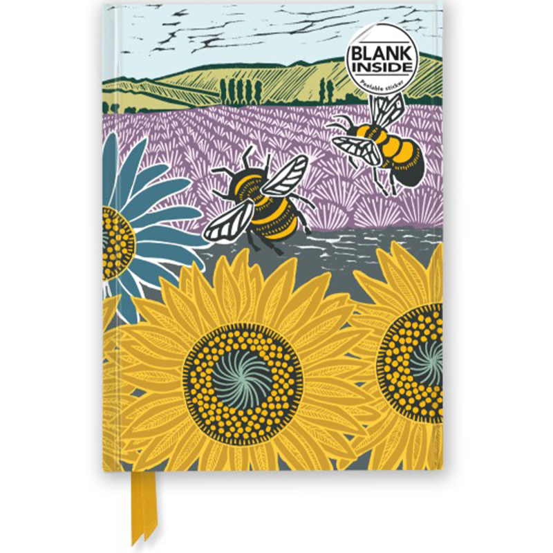 A5 Blank Hard cover Kate Heiss: Sunflower Fields
