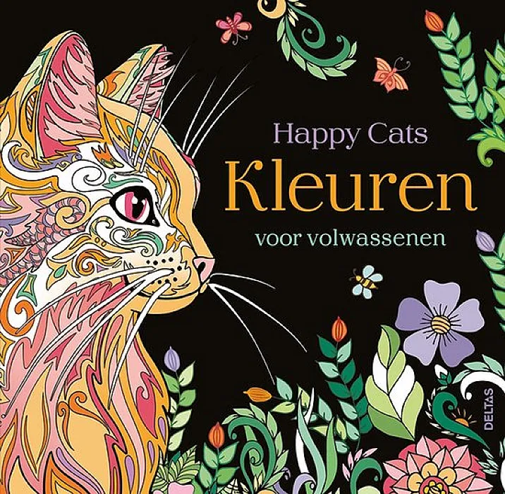 Happy Cats- Kleuren voor volwassenen