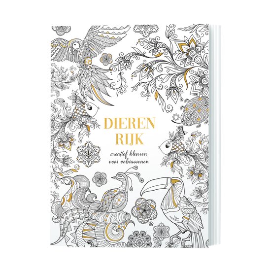 Dierenrijk - creatief kleuren voor volwassen