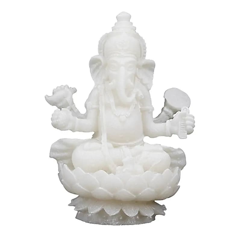 Ganesha op lotus, Albast
