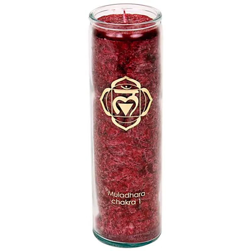 Kaars 1ste Chakra rood