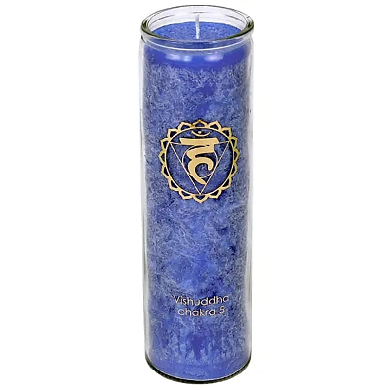Kaars 5e chakra - blauw