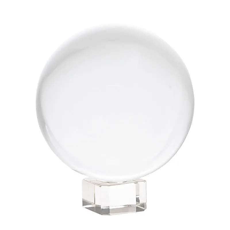 Kristallen bol + voetje glas -- 5 cm