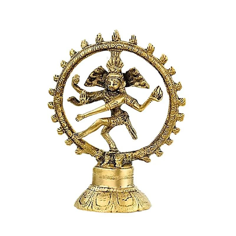 Shiva Nataraj messing 1 kleur -- 80 g; 10 cm
