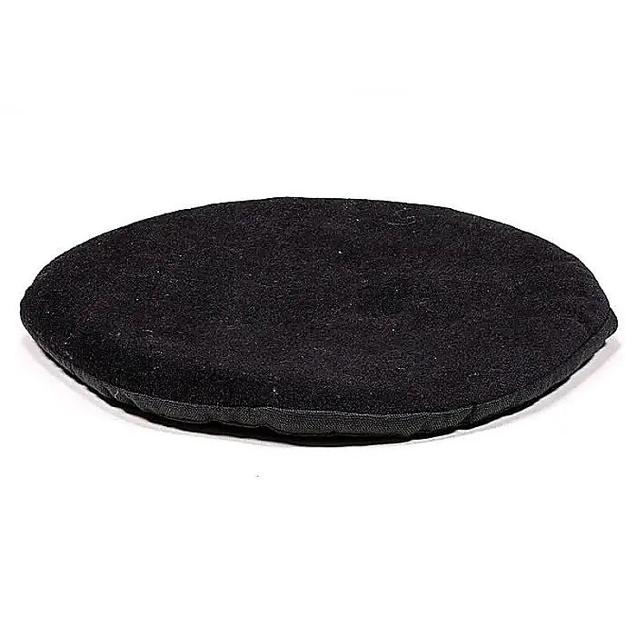 Klankschaalkussen plat zwart 15 cm.