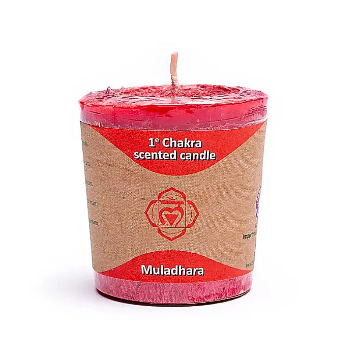 Votief kaars 1e chakra rood