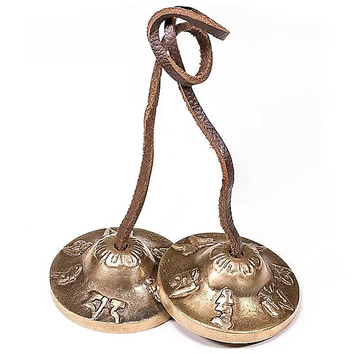 Tingsha messing 6 cm