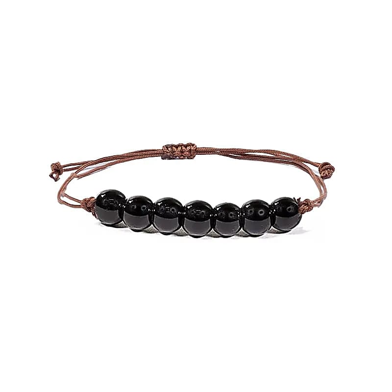 Armband met 7 tourmalijn kraaltjes