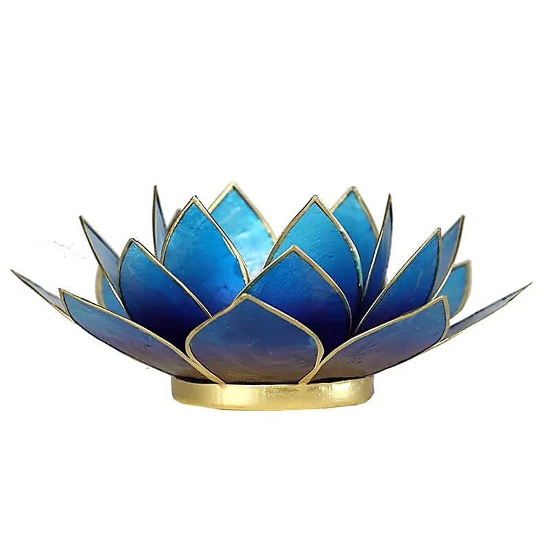 (13) Lotus sfeerlicht violet/blauw tweekleurig