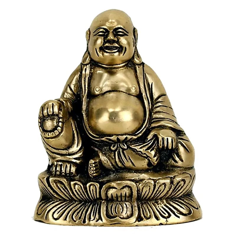 Lachende Boeddha brons