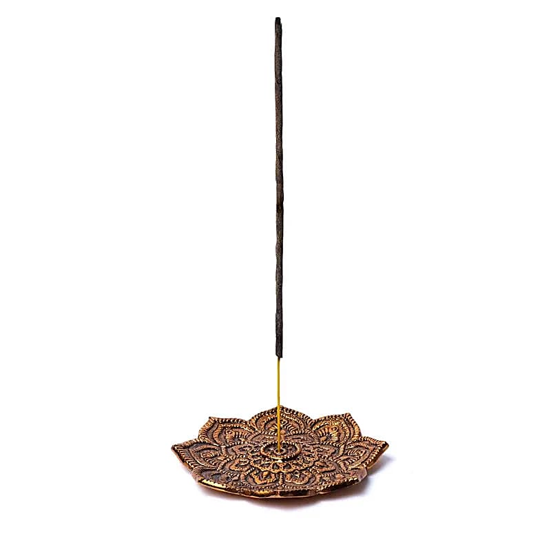 Wierookhouder koperkleurig Lotus