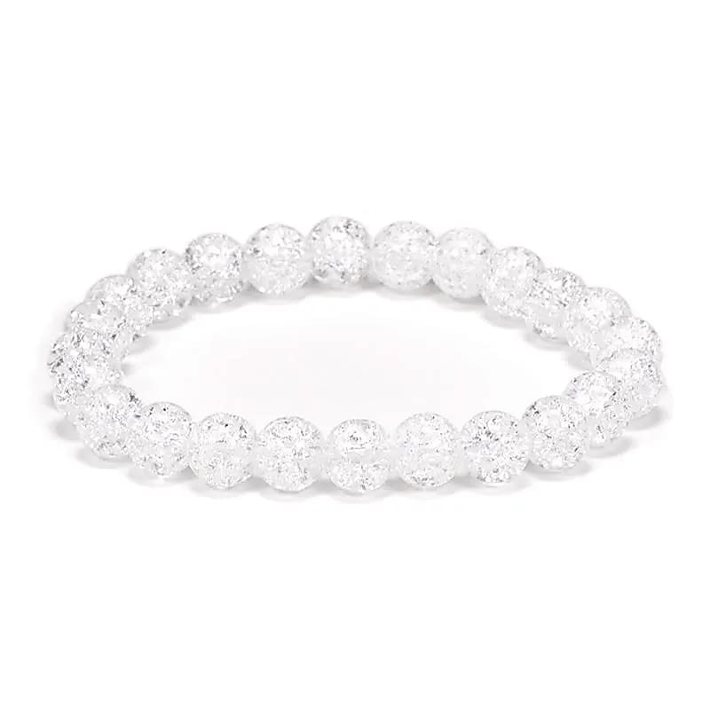 Iris Bergkristal armband elastisch