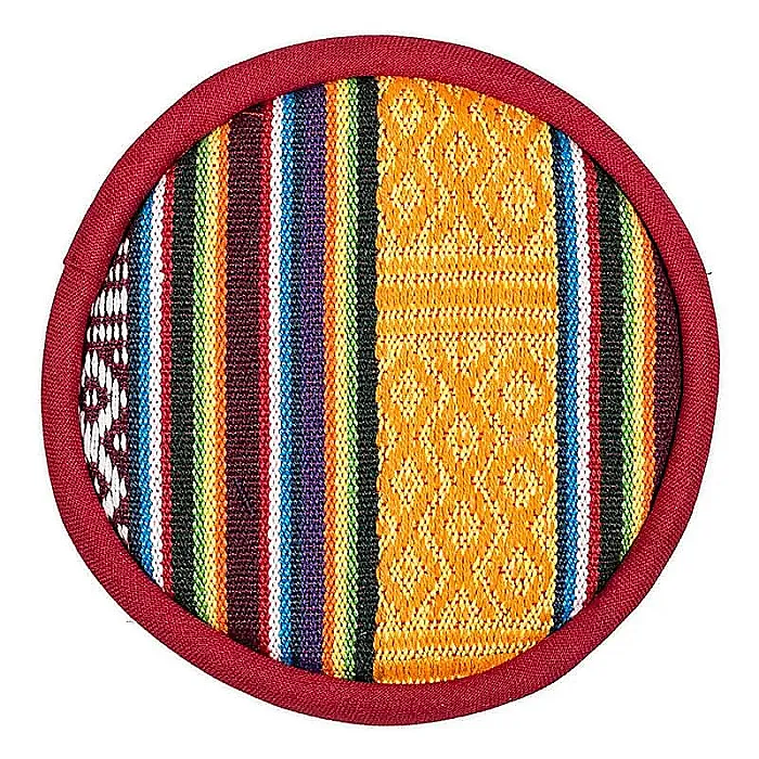 Klankschaalkussen plat Tribal design -- 10.5 cm