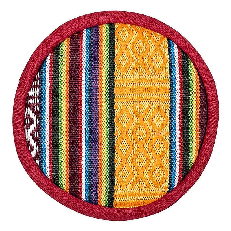 Klankschaalkussen plat Tribal design -- 15.5 cm