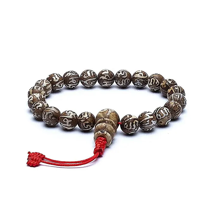 Mala armband schelp gegraveerd OMPMH 21 kralen- laatste