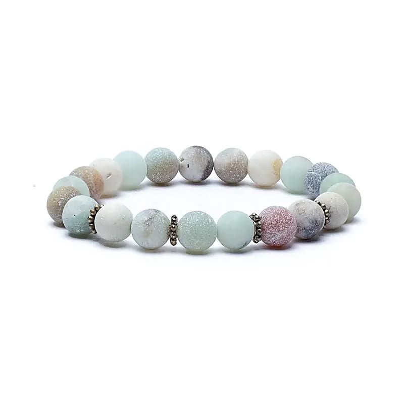 Mala/armband amazoniet elastisch Loopt uit
