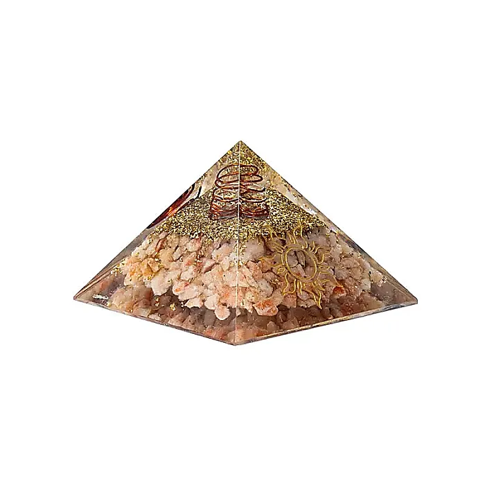 Orgoniet piramide zonnesteen met zon