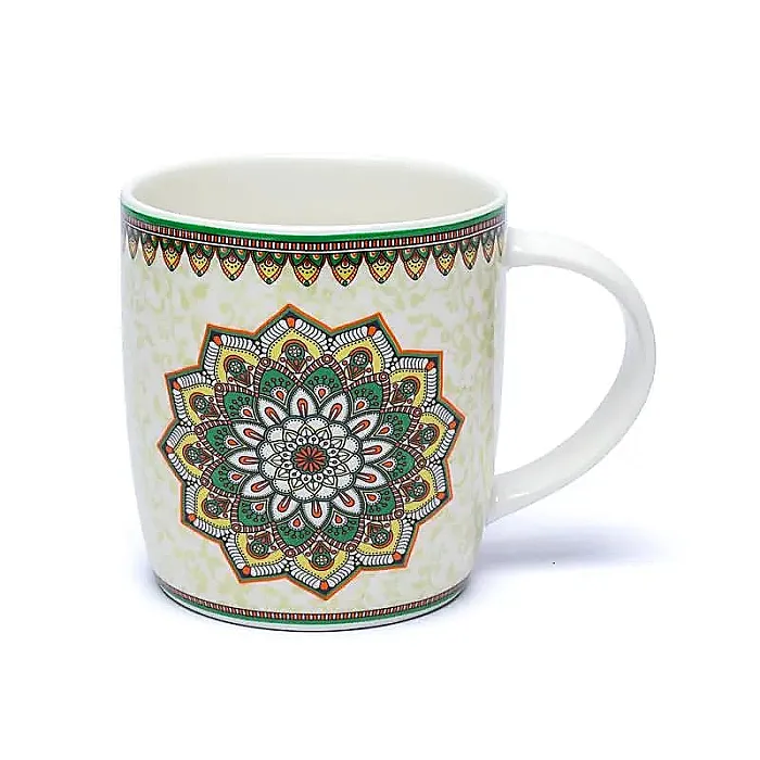 Theemok met zeef Mandala groen