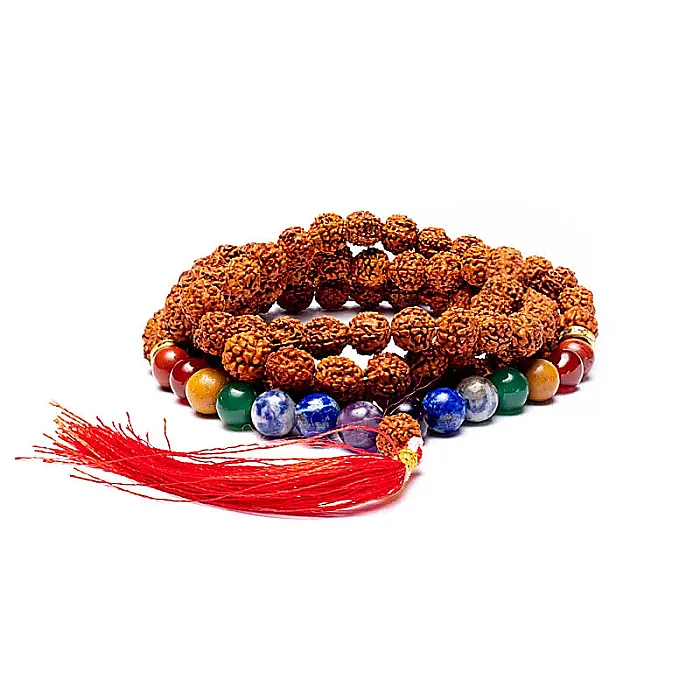 M54 Mala Rudraksha chakra