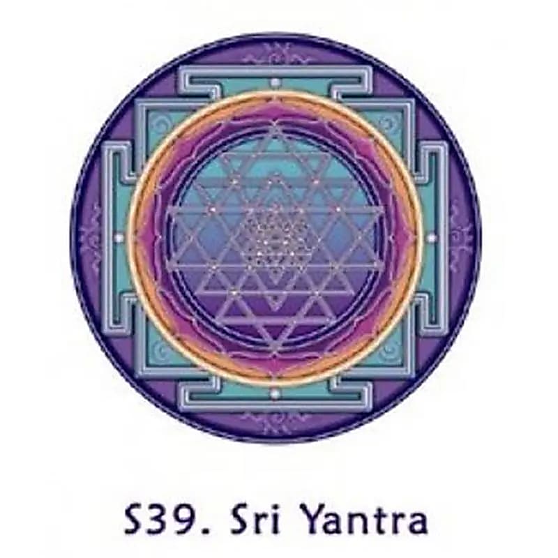 S39 Raamsticker Sri Yantra -- 10.5 cm