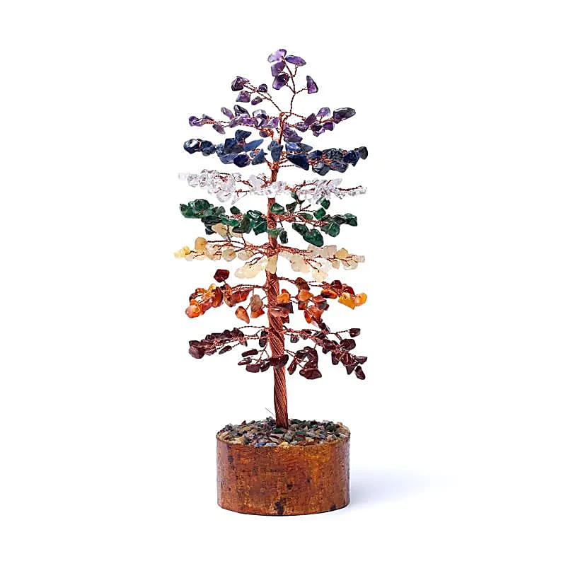 (62) Edelsteenboom chakra's 23 cm