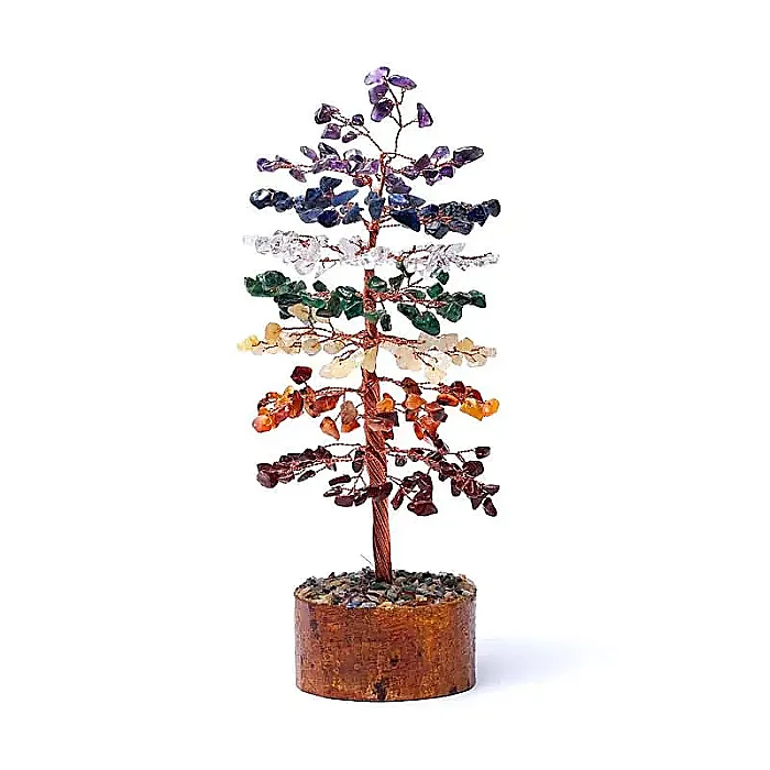 (62) Edelsteenboom chakra's 23 cm