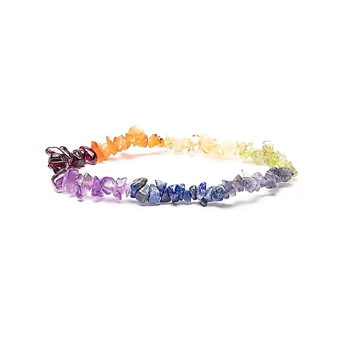13294 - Chakra steentjes Splitarmband