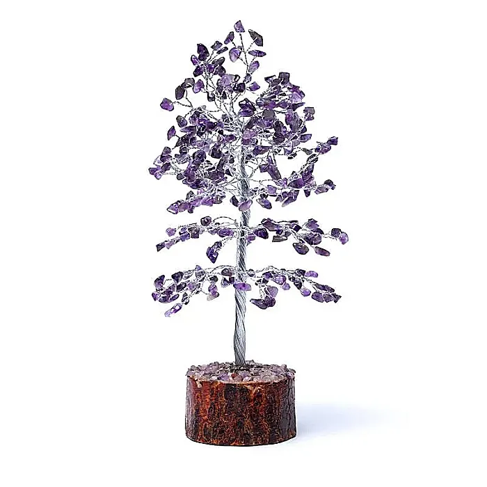 (61) Edelsteenboom amethist 23 cm