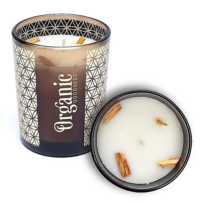 - Organic Goodness geurkaars Palo Santo & Cederhout