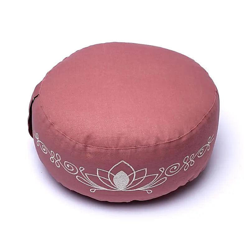8329 Meditatiekussen oudroze lotus biokatoen (OCS)
