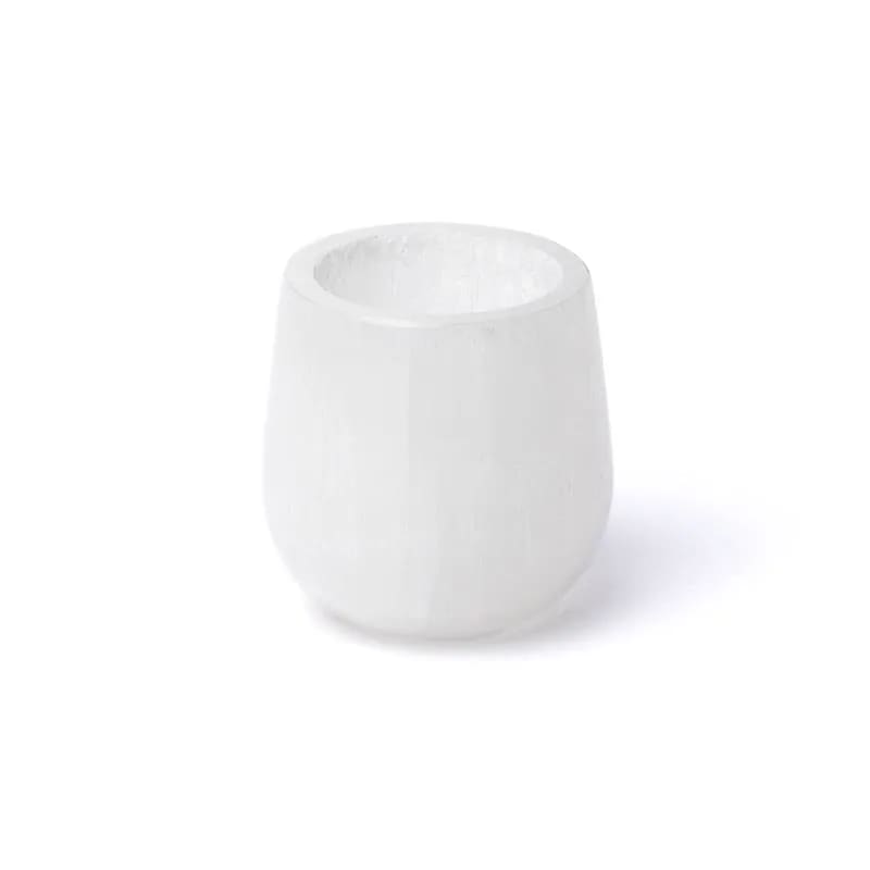 Seleniet kegelvorm waxinelichthouder 6 cm.
