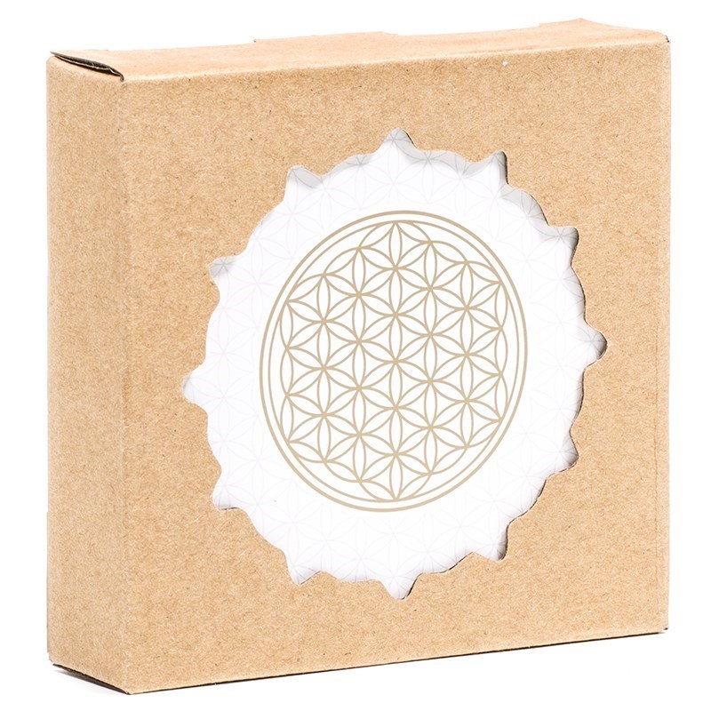 Onderzetter Flower of life neutraal foto 2