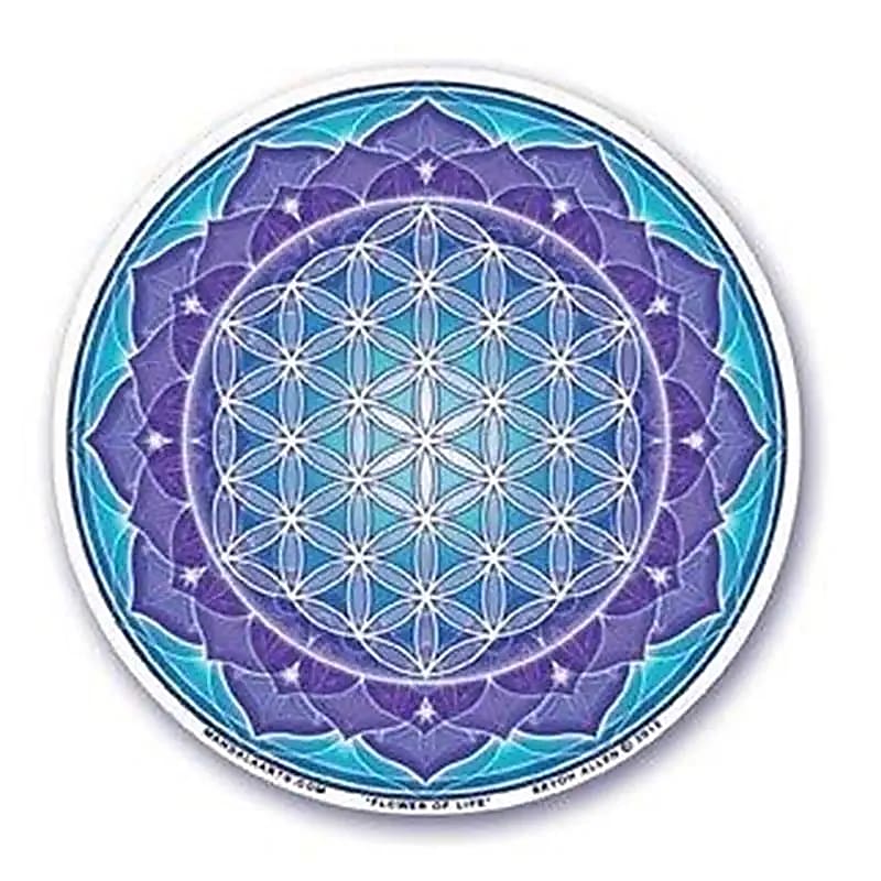 S56 Raamsticker Bloem des Levens -- 10.5 cm