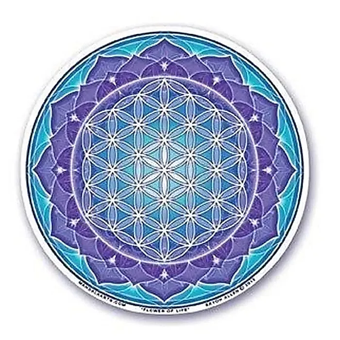 S56 Raamsticker Bloem des Levens -- 10.5 cm