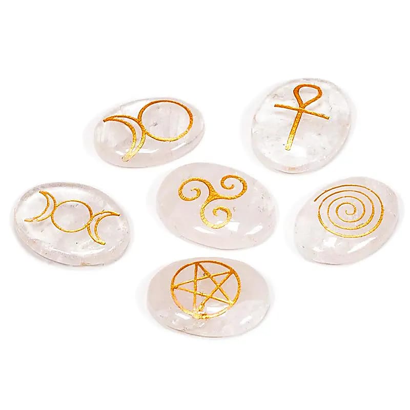 - Wicca Symbolenstenen bergkristal
