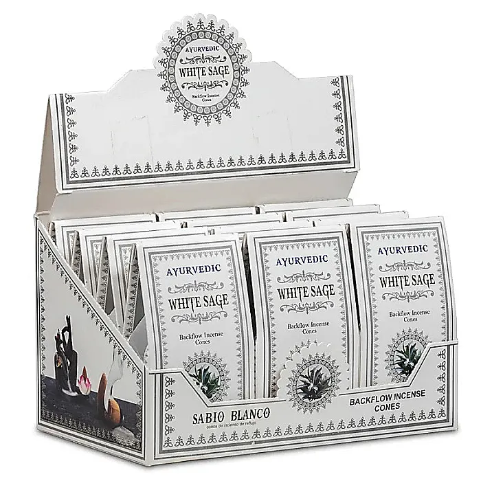 64522 Ayurvedische Witte Salie backflow wierookkegels