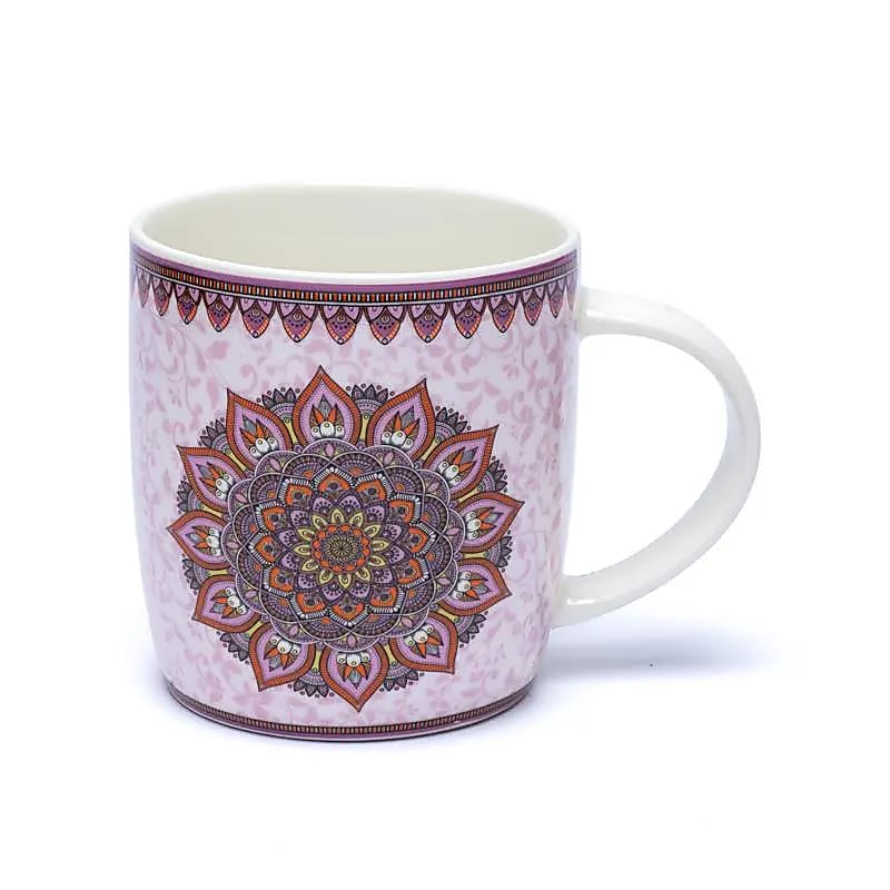 Theemok met zeef Mandala paars