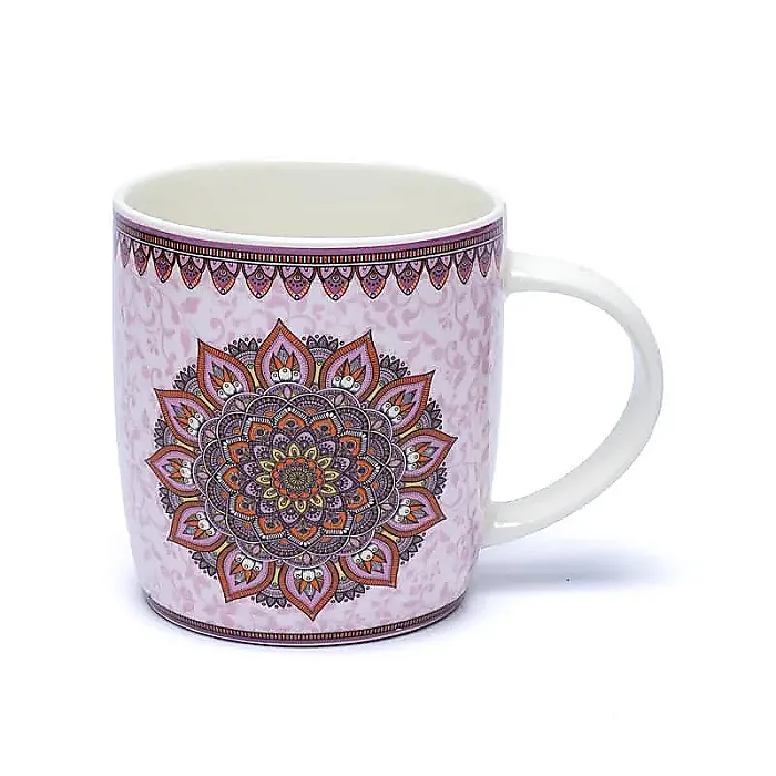 Theemok met zeef Mandala paars
